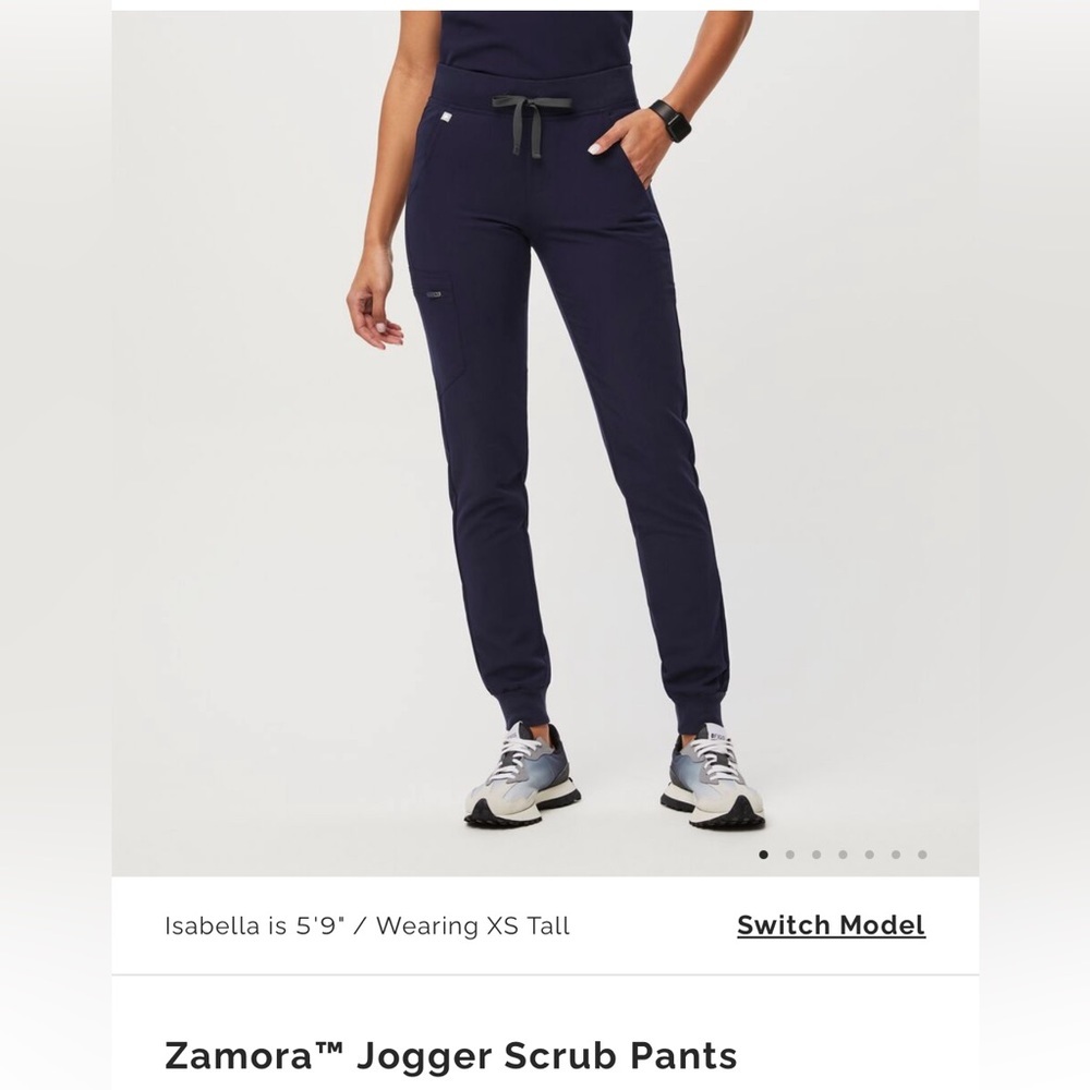 Figs Navy Technical Scrubs (Zomara Pant, Catarina Top)